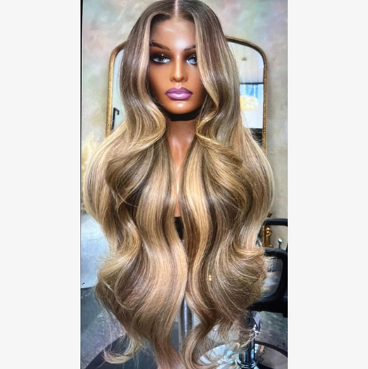 WIG GOLDEN BROWN frontal lace wig